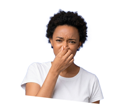 Person wearing a white shirt with a neutral background